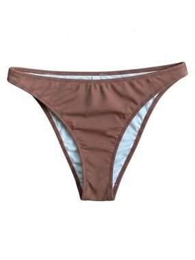 Solid and Striped bikini bottoms brown medium